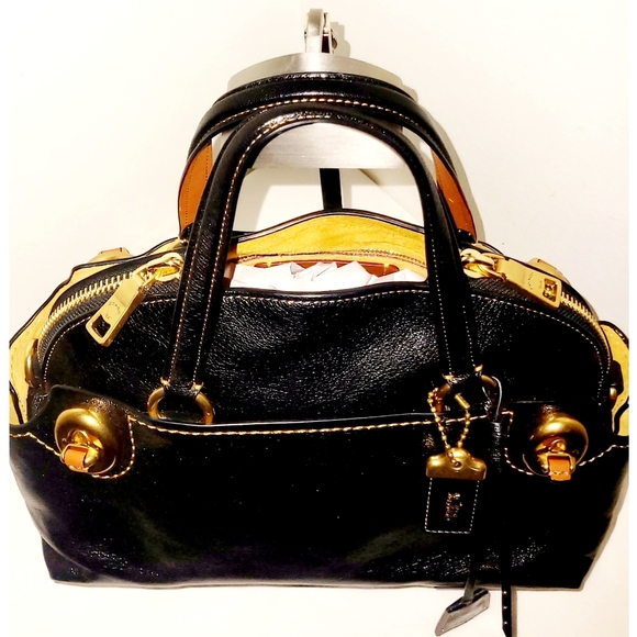 Coach 1941 Black Leather Outlaw Crossbody Satchel Bag - Picture 3 of 8
